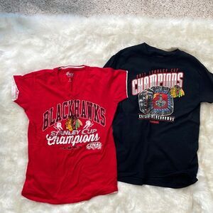 Blackhawks Stanley Cup champion T-shirt bundle 2